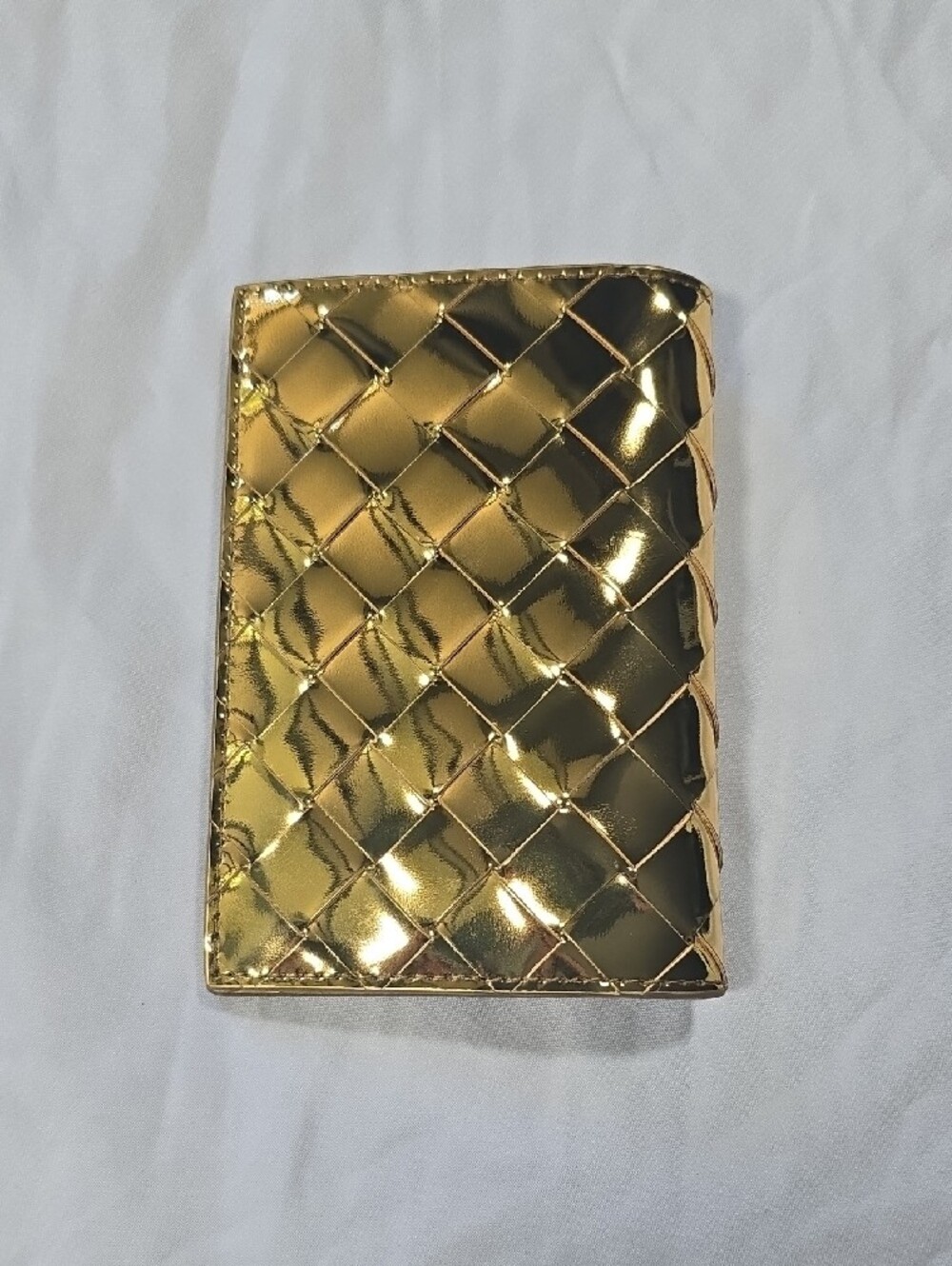 Bottega Veneta Metallic Passport Holder - Gold - Picture 2 of 8